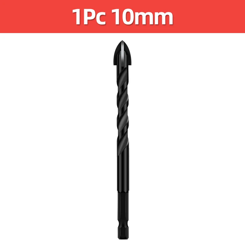 Cross Hex Drill Bit Set For Concrete Porcelain Tile Glass Metal Professional Multifunction Drill Bits Kit Tools Carbide Drills