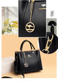 2024 Luxury Women Designer 3 Layers Shoulder Crossbody Bag Ladies Large Capacity Leather Handbags Shopper Brand Messenger Totes