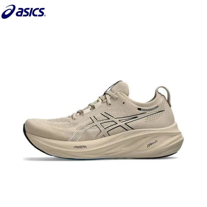 Zapatillas de running Asics Nimbus 26 originales para hombre, amortiguación, estabilidad, deportivas Asics unisex, color blanco