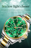 OLEVS Watch Men Top Brand Luxury Gold Quartz Military Watches Waterproof Date Luminous Stainless Steel Chronograph Clock Reloj