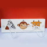 Kindergarten Montessori Wooden Busy Board Castle Gear Crocodile Zippers Geometric Jigsaw Puzzles Montessori Toy Educational Toys