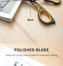 DELI Soft Handle Scissors for Office & Home Use - Durable Sharp Handcraft Scissors for Crafting & Office Supplies