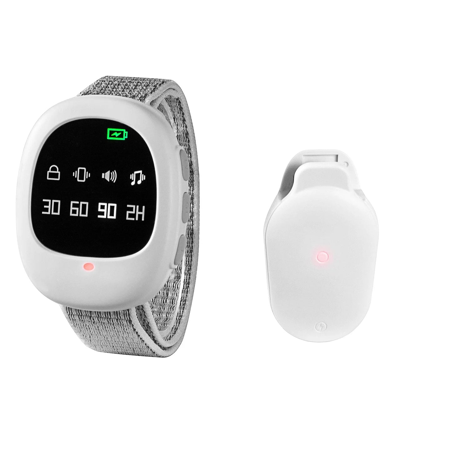 Alarma inalámbrica para enuresis de 40 m, sensor de entrenamiento para ir al baño para adultos mayores, con pulsera para niños y adultos mayores.