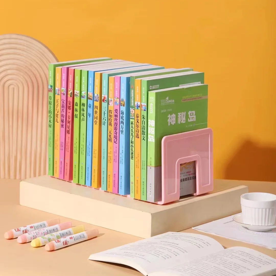 Multi-function Book Magazine Bookshelf Storage Bookends Stand Desk Organizer Holder for Books CD Files School Office Supplies