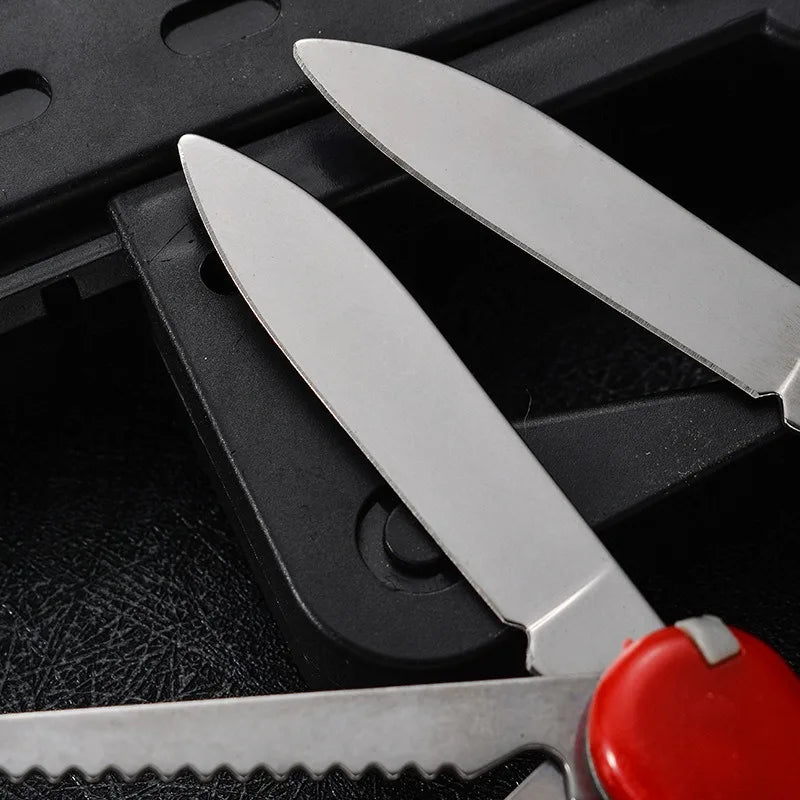 Swiss Army Knife Multi-functional Outdoor Portable Self-defense Folding Knife Tool Pliers Mini Knife Set
