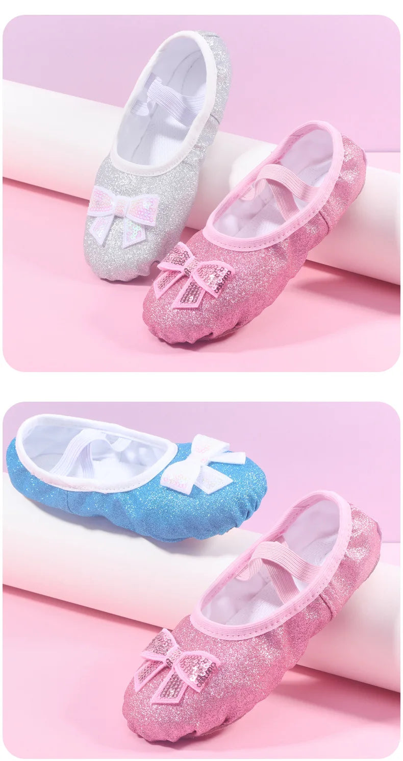 Children's Dance Shoes Soft Sole Training Shoes Children's Ballet Dance Shoes Girls' Chinese Dance Performance Cat Claw Dance