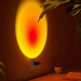 Proyector de lámpara de atardecer LED USB RnnTuu, luz nocturna portátil para decoración del hogar, luz de ambiente para sala de estar, fotografía de pared, luces de neón
