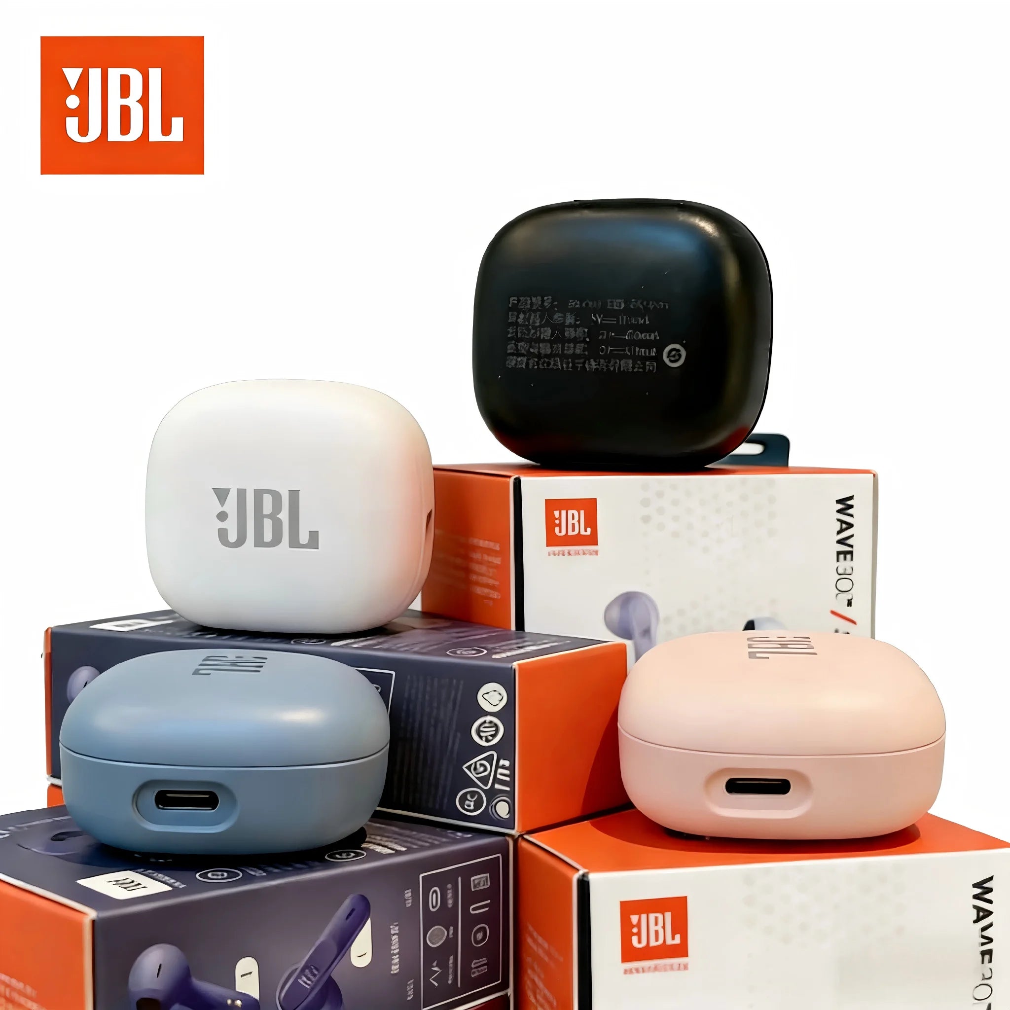 JBL Wave 300 TWS True Wireless Bluetooth Earphones Bass Sound Sports Music Wireless Earphones JBL W300 Earphones With MIC