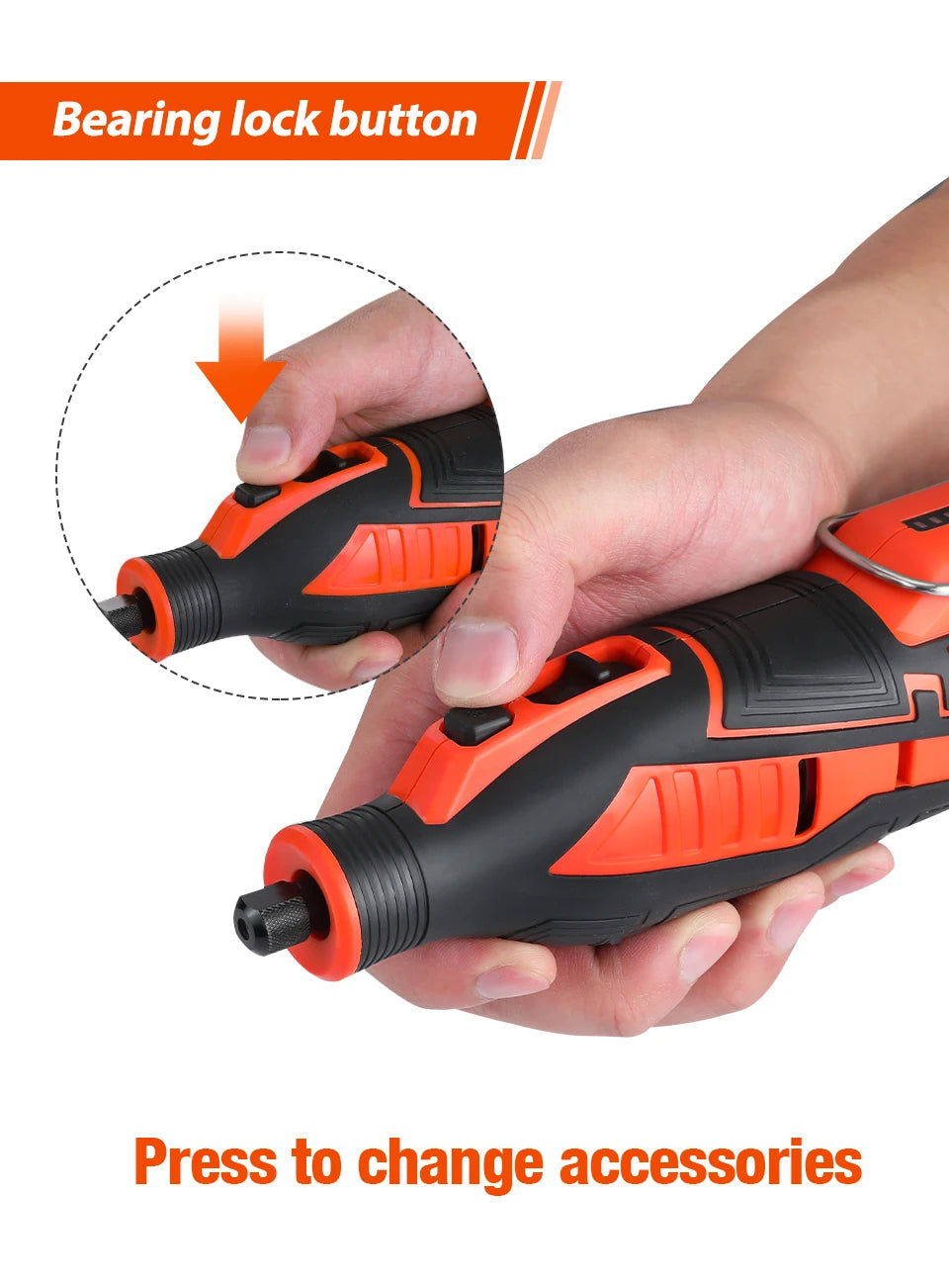 WORKPRO 12V Cordless Rotary Tool With Charger 5-speed 2.0Ah Mini Electric Grinder Machine Polishing Tools  & 114 Accessories