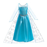 Snow Queen Elsa Dresses for Girls Costumes Kids Cosplay Halloween Princess Children Gowns Clothing Party Dresses Outfits 2-10Yrs
