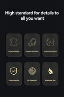 Funda For Xiaomi 15 5G Case Leather Car Magnetic Holder Phone Cover For Xiaomi 15 Pro Xiaomi15 Mi15 15Pro Soft TPU Protect Coque