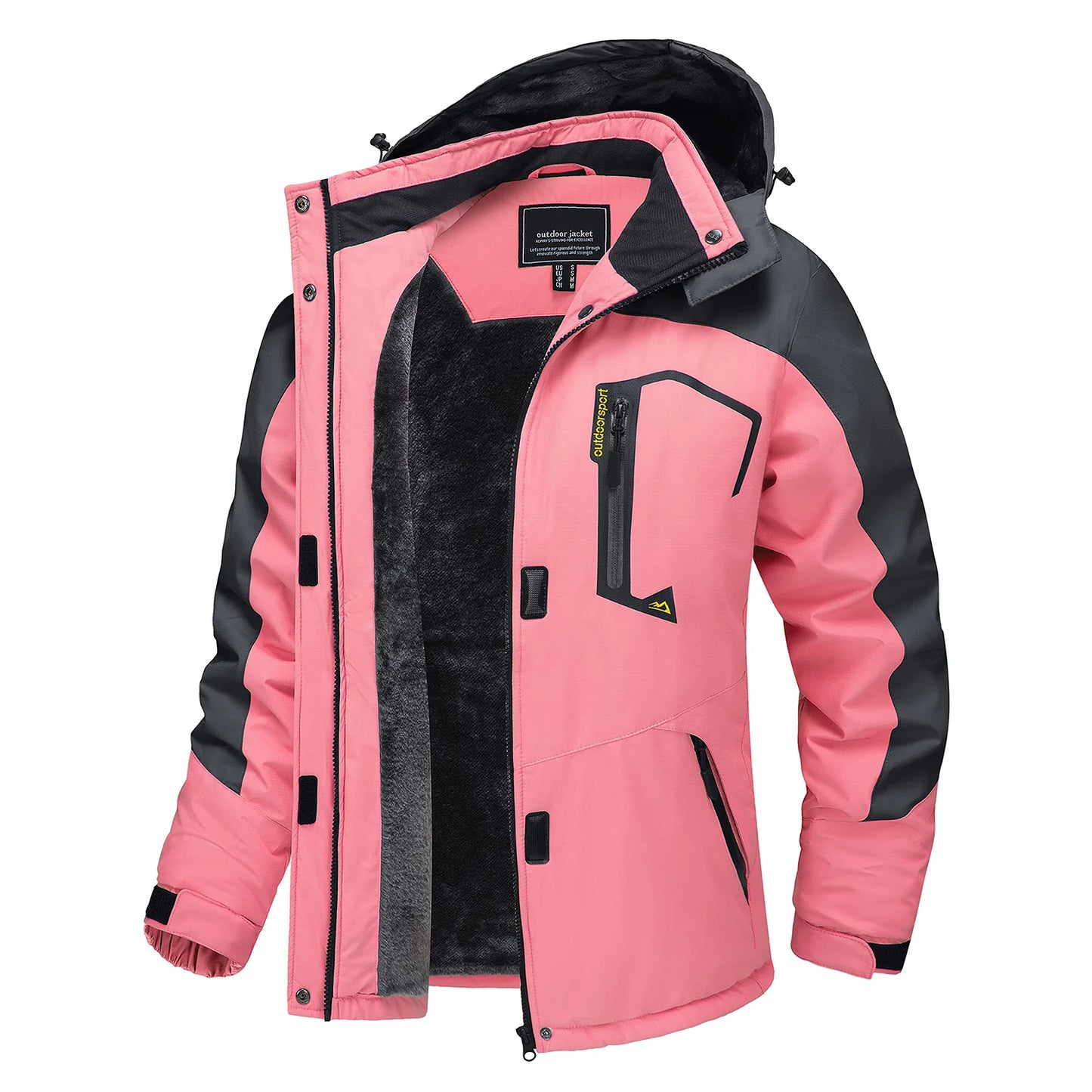 TACVASEN Chaqueta de esquí y snowboard de invierno para mujer, forro polar térmico, impermeable, informal, para trabajo, lluvia, cortavientos, parka