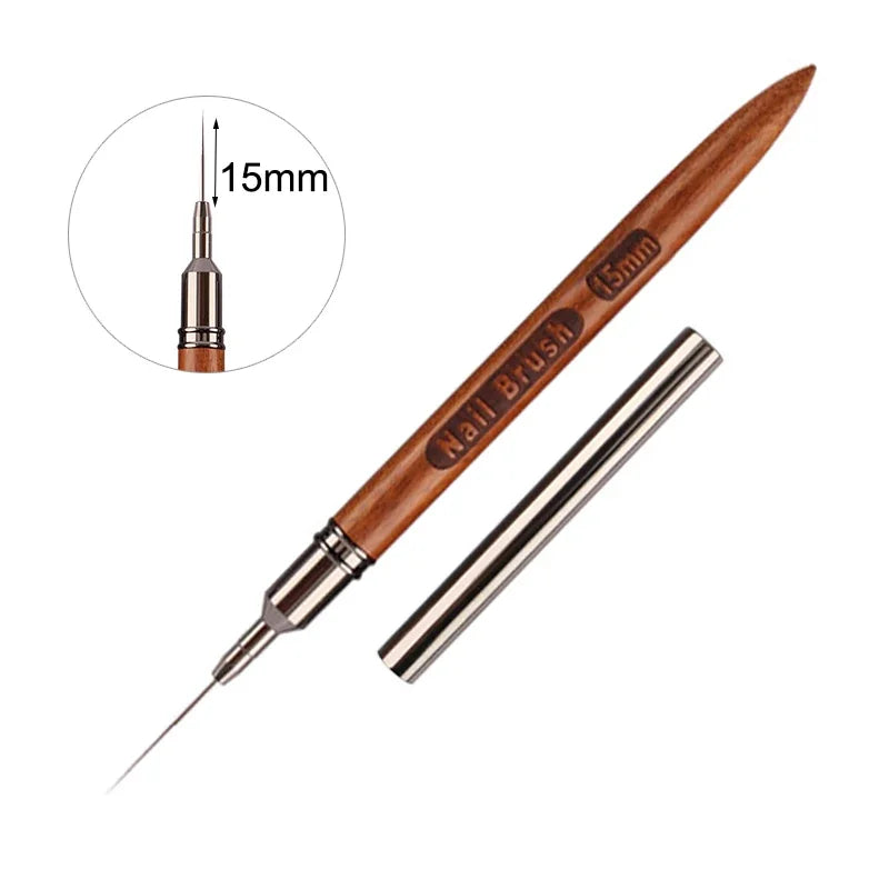 Triangular Nail Art Brush Pen 3D Tips Pattern Phototherapy Acrylic Nail Brush UV Gel DIY Manicure Tools Wood Handle Nail Brushes