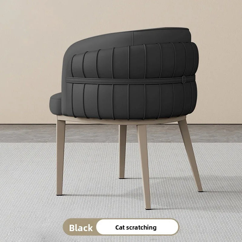 UVR Light Luxury Dining Chair Household Makeup Chair Modern Simple Hotel Negotiation Receiving Chair Restaurant Chair Furniture