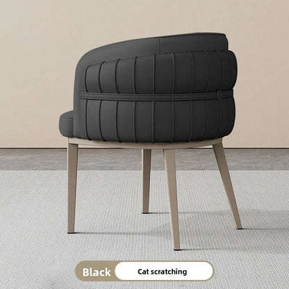 UVR Light Luxury Dining Chair Household Makeup Chair Modern Simple Hotel Negotiation Receiving Chair Restaurant Chair Furniture