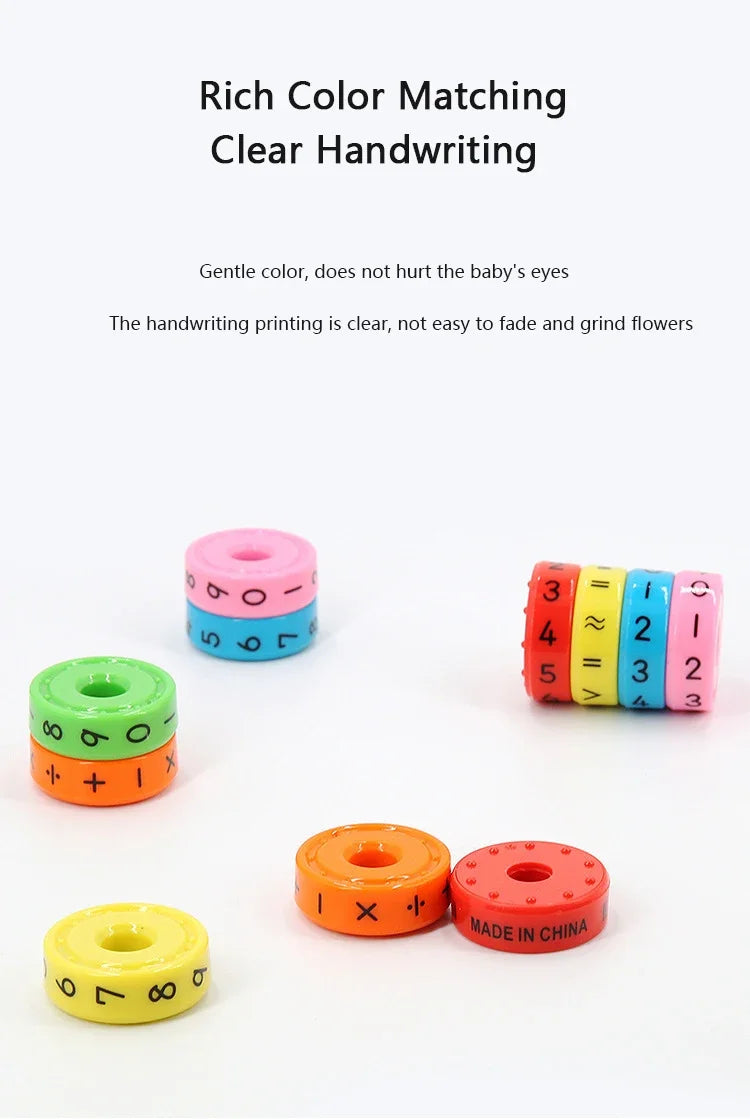 Children's Creative Magnetic Math Tesseract Toy Arithmetic Intelligence Early Education Toys Add Subtract Multiply Divide Toy