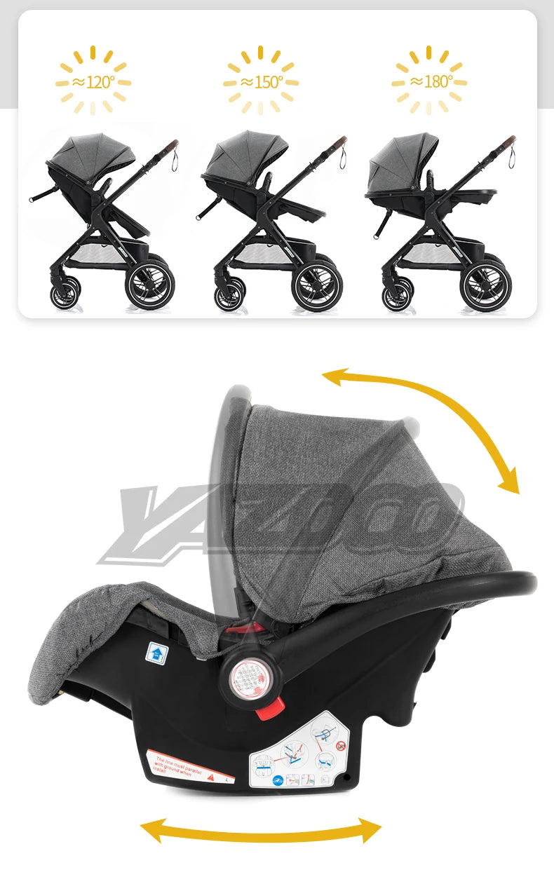 Baby stroller 3 in1,four wheel stroller,2 in 1 baby car,Lightweight strollers,Mutifunction Strollers,baby carriage,Poussette
