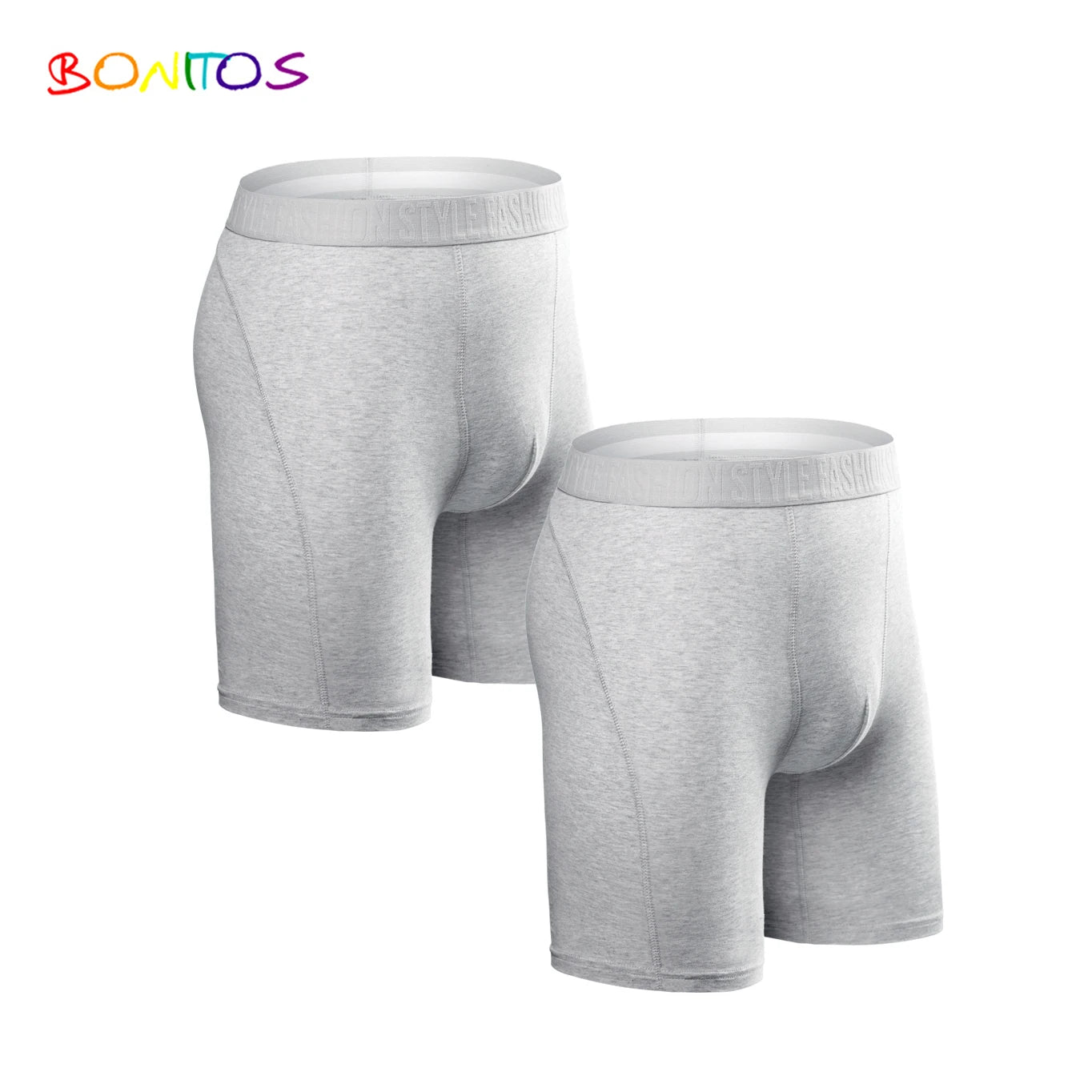 2-pack Long Leg Boxer Shorts Men's Underwear Kit Homme Underpants Boxershorts Slip Underwear for Man Cotton Male Sexy Set Box Gym