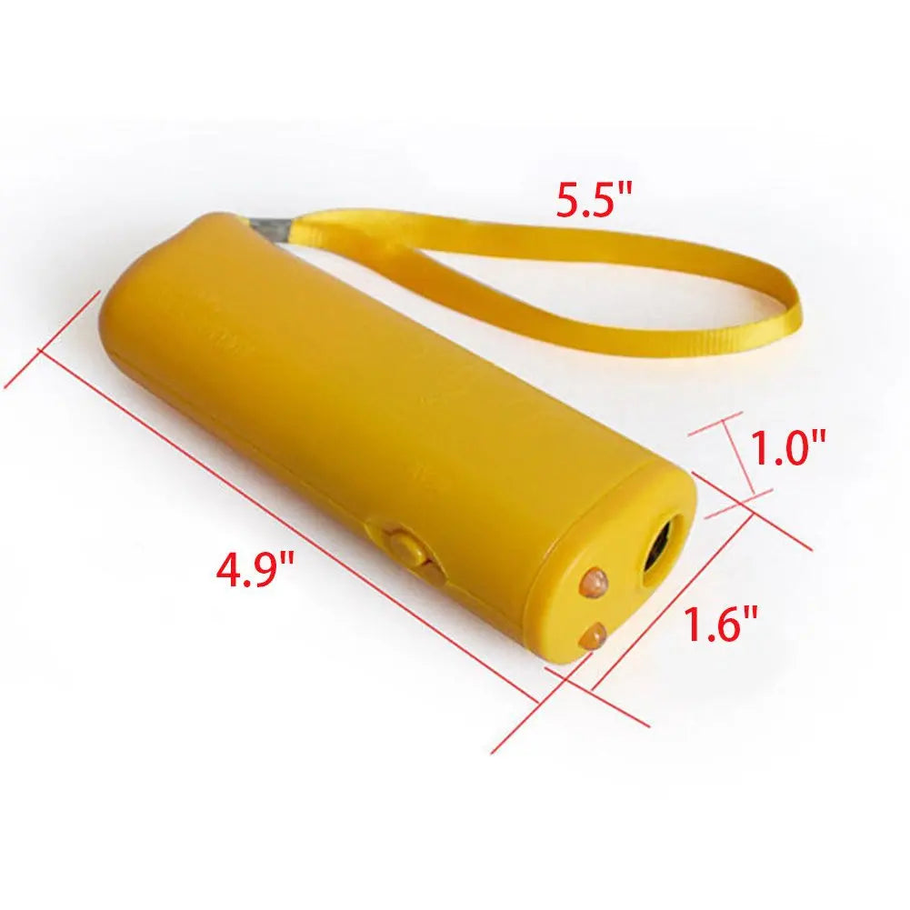 Dog Repeller Anti Barking Stop Bark Training Device Outdoor LED Ultrasonic Dog Training Repellents with Flash Light