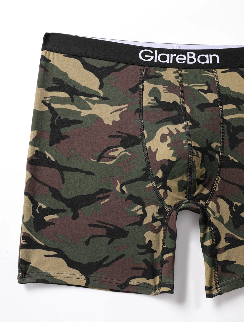 5pcs Set Mid-Long Cotton Boxer Shorts Men Underwear Male Underpants for Men Homme Boxershorts Slips Soft Panties Brand Briefs