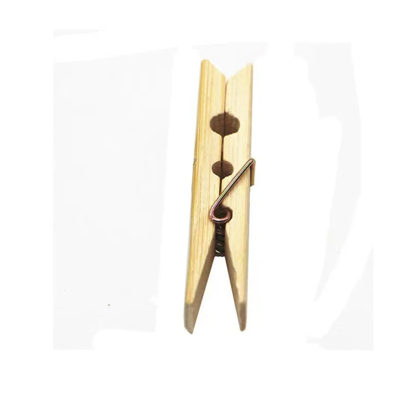 20 pinzas de bambú natural para ropa, pinzas para fotos, pinzas de madera para manualidades, bodas y fiestas, envío directo