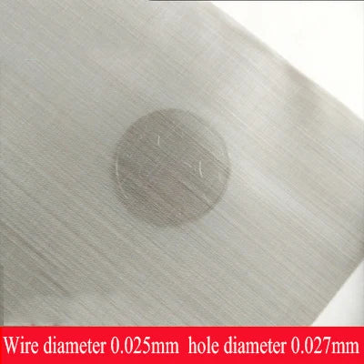 4-500mesh Stainlessy Steel Mesh Filter Net Filter Metal Net Filtration Woven Wire Sheet Screening Filter Home Kitchen Strainers