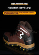 High Top Safety Shoes Men Steel Toe Work Shoes Men Women Work Safety Boots Anti Smash Safety Indestructible waterproof boots