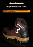 High Top Safety Shoes Men Steel Toe Work Shoes Men Women Work Safety Boots Anti Smash Safety Indestructible waterproof boots