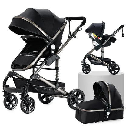 Cochecitos 3 en 1, cochecito de bebé, asiento de coche, cochecito de viaje, cochecito para recién nacidos, paisaje alto, artículos para madres, niños y bebés.