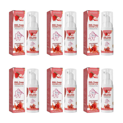 Children Foam Toothpaste Yellow Teeth Stain Removal Gingiva Protection Whitening Brighten Deep Cleaning Teeth Mousse for Kids