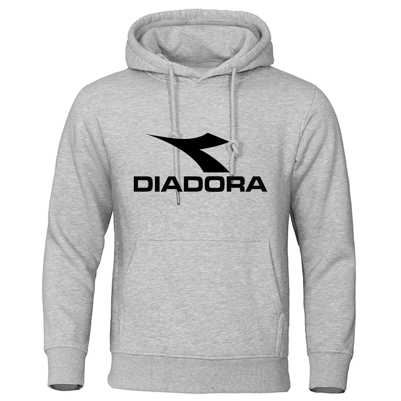 Diadora 2024 Trendy Fashion Casual Sportswear Comfortable Printed Loose Top Pullover Men's Hooded Sweatshirt Street Wear