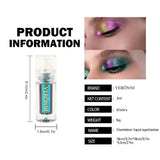 Chrome Shifting Pigments Chameleon Liquid Eyeshadow Shiny Long-Lasting Multichrome High Eyeshadow Liquid Eye Makeup Art Cosmetic