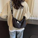 2024 New Fashion Crossbody Bag Simple Wide Shoulder Strap Design Single Shoulder Bag Original Style Commuting Dumpling Women Bag
