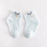 4 par/lote de calcetines finos de malla de verano para bebé, calcetines de algodón suave con dibujos animados para recién nacidos, calcetines transpirables bonitos para niñas pequeñas de princesa