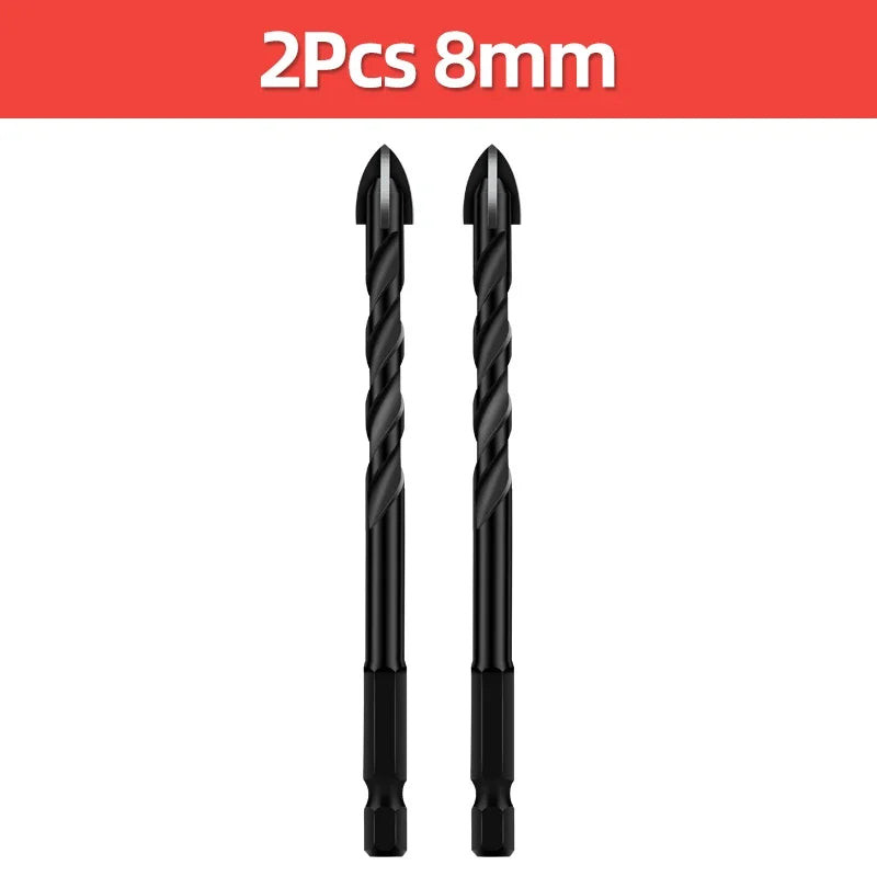 Cross Hex Tile Drill Bit For Glass Concrete Ceramic Tile Hole Opener Tungsten Carbide Hard Alloy Bits Set Tools 3 4 5 6 8 10 12mm