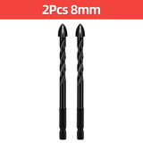 Cross Hex Tile Drill Bit For Glass Concrete Ceramic Tile Hole Opener Tungsten Carbide Hard Alloy Bits Set Tools 3 4 5 6 8 10 12mm
