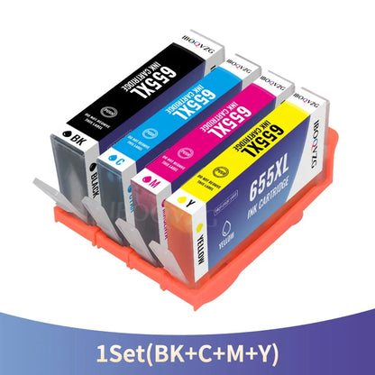 IBOQVZG 655XL New Ink Cartridge For HP 655XL Compatible For HP655  Deskjet Ink Advantage 3525 4615 4625 5525 6525 Printer