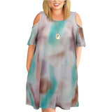 Large Size 9XL Dress For Mom 2022 Woman Summer Dress Loose Plus Size Dresses Off Shoulder Women Dresses Printed Dress 