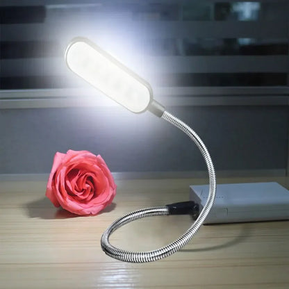 Portable USB Book Light Mini LED Reading Table Lamp Flexible 6leds Night Lights Book Lamp For Laptop Notebook PC Computer