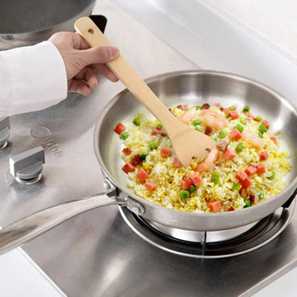 Espátula antiadherente para sartén de bambú natural, cuchara, utensilios de cocina, pala para wok, accesorios de cocina