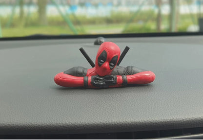 Sitting Anime Figure Hero Doll Home Decoration Mini Figurine Car Interior Miniature Model Collection Figurine Kids Toy Gifts