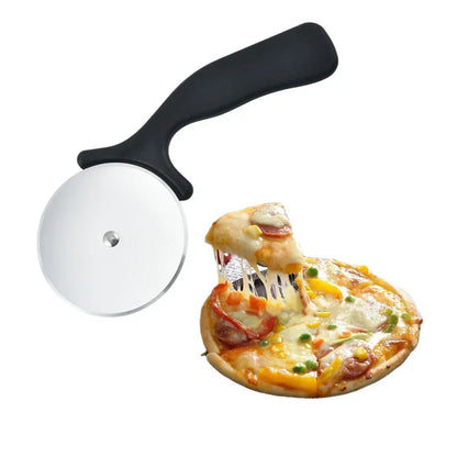 Cortadores de pizza de acero inoxidable, cortador de rodillos de repostería, cuchillo para pizza, cortador de galletas, rodillo para pasteles, tijeras, utensilios para hornear, accesorios de cocina