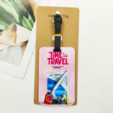 Let's Travel Luggage Label Men Travel Luggage Tag Boys Suitcase ID Address Holder Baggage Boarding Portable Suitcase Ticket
