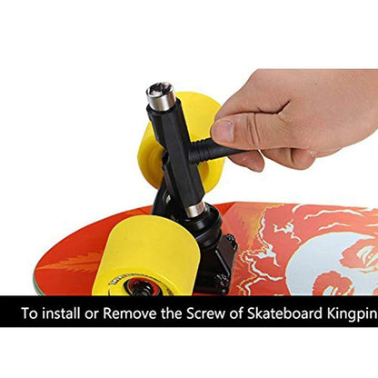 Llave Allen profesional tipo T para patineta, herramientas para longboard, patineta, tabla, patín, llave inglesa, piezas