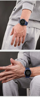 NAVIFORCE NF7117 Sports Watch for Men 5ATM Waterproof Multifunction Electronic Watch Men's LCD Digital Wristwatch