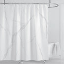Cortina de ducha impermeable de mármol, cortina de ducha impermeable para decoración de baño, cortina de ducha impresa, lavable, con ganchos