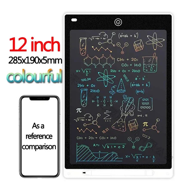 LCD Writing Tablet for Kids, Graffiti Sketchpad Toys, Handwriting Blackboard, Magic Drawing Board, Gift, 10", 12" 