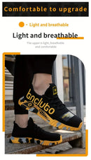 Steel Toe Safety Shoes Men Anti-Smash Anti-puncture Work Shoes Men Breathable Work Sneaker Indestructible Work Safety Boots