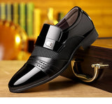 Men's Luxury Lacquer Oxford Wedding Shoes, Pointed Toe Dress Shoes for Men, Classic Business Men's Leather Shoes, Big Size 38-48