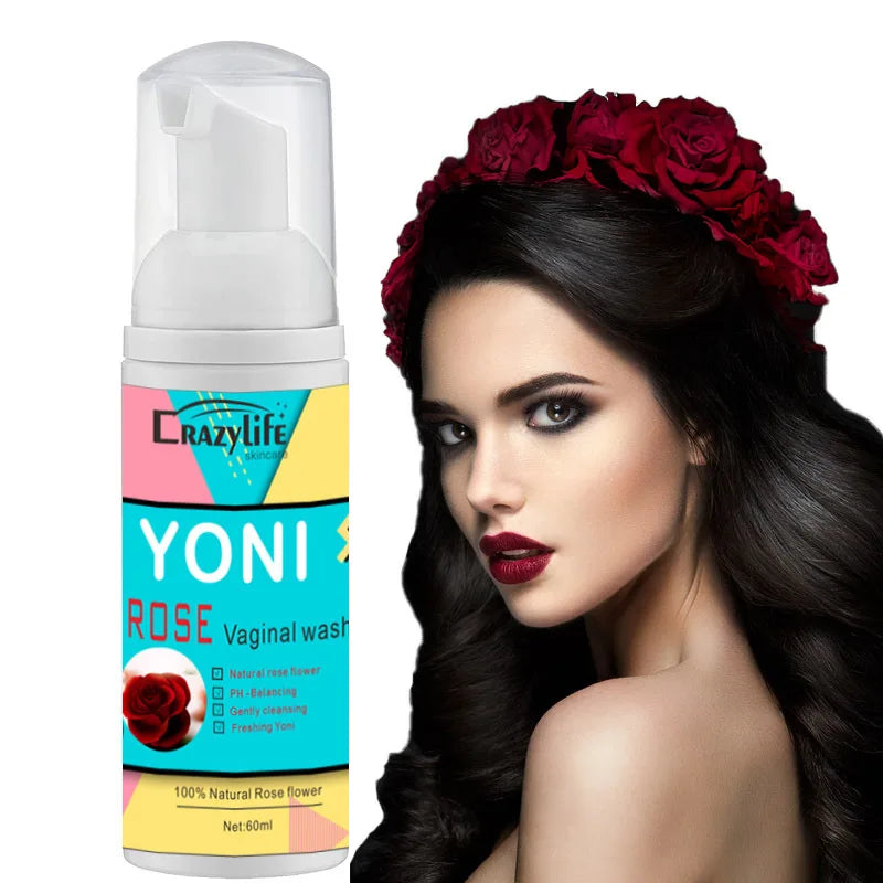 Feminine Intimate Yoni Wash Natural Washing Foam Vaginal Herbs Washer Hygiene Vagina Detox Cleaning Care for Women's Health 60ml